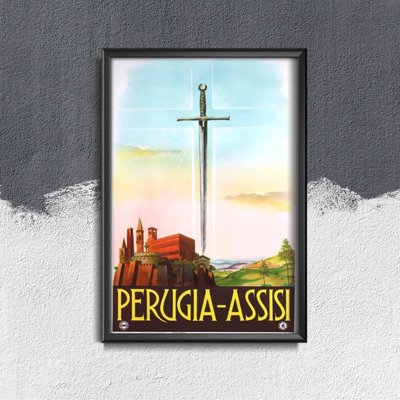 Plakát Perugia Assisi Olaszország