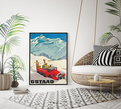 Poszter képek Gstaad Svájc