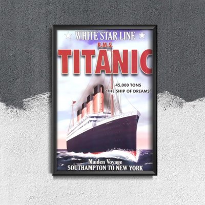 Poszter képek Titanic Southampton New Yorkba