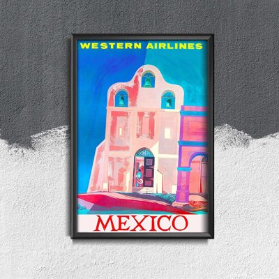 Poszter képek Western Airlines Mexico