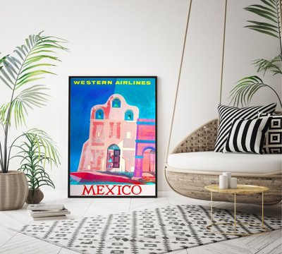 Poszter képek Western Airlines Mexico