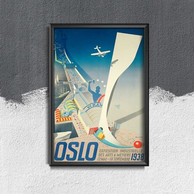 Plakát poszter Oslo Expo Norvégia