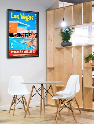 Plakát poszter Las Vegas Western Airlines