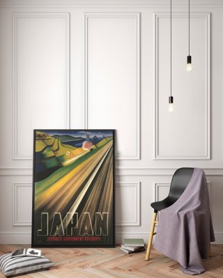 Plakát poszter Japán kormány vasutak