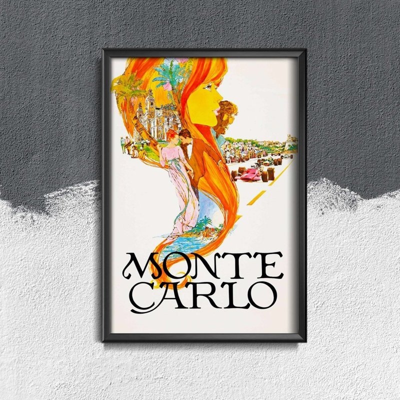 Plakát poszter Monte Carlo Monaco