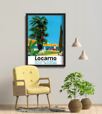 Plakát poszter Svájc Locarno