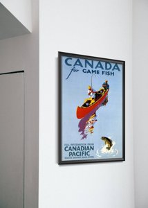 Plakát poszter Kanada a halászati ​​halak számára