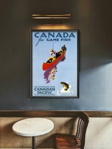 Plakát poszter Kanada a halászati ​​halak számára