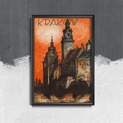 Plakát poszter Krakkó Chemnins de l'Full Polonais