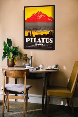 Plakát poszter Svájc Pilatus Lucern
