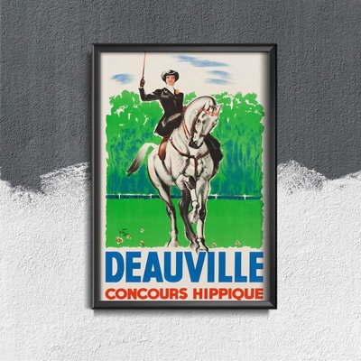 Plakát poszter Deauville Concours Hippique France
