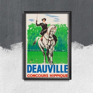 Plakát poszter Deauville Concours Hippique France
