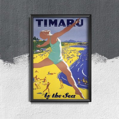 Plakát poszter Timar Új-Zéland a tenger mellett