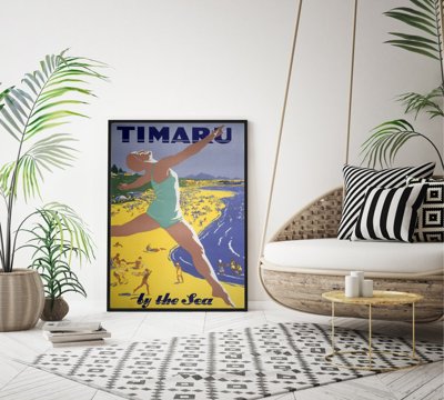 Plakát poszter Timar Új-Zéland a tenger mellett