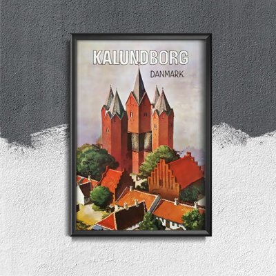 Plakát poszter Dánia Kalundborg