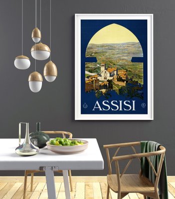 Plakát poszter Olaszország Assisi