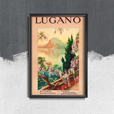 Plakát poszter Svájci Lugano