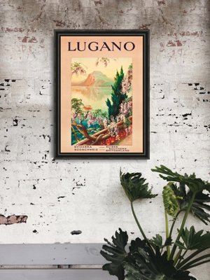 Plakát poszter Svájci Lugano