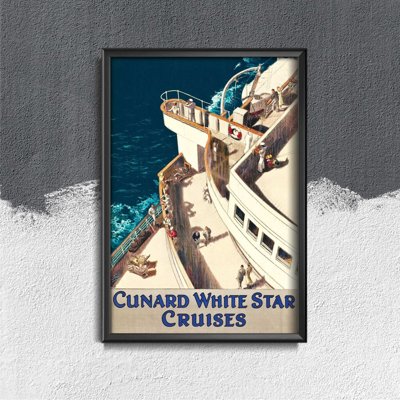 Plakát poszter Cunard White Star Cruises