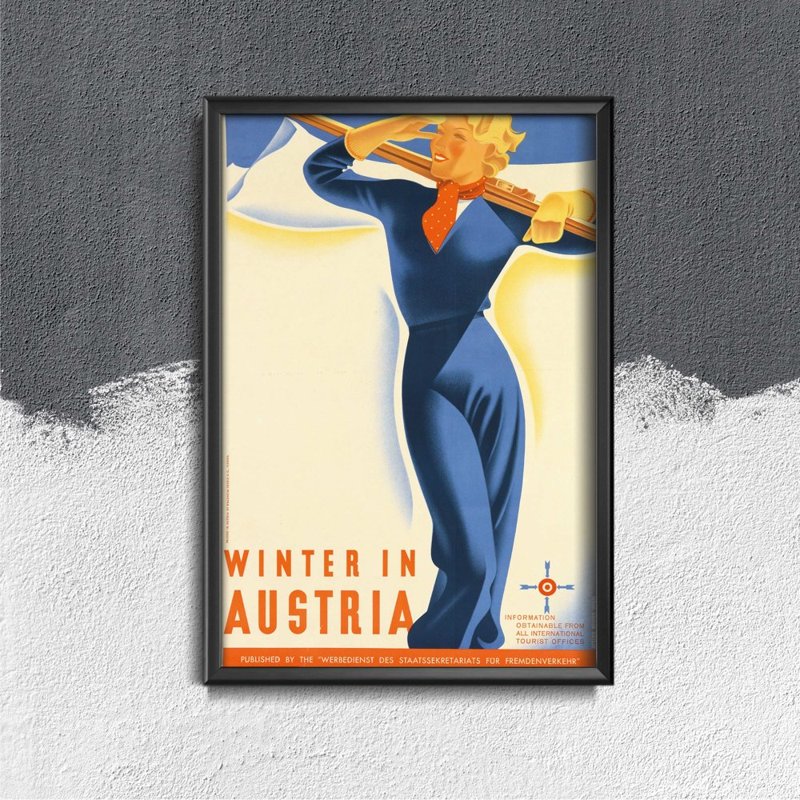 Plakát poszter Tél Ausztriában