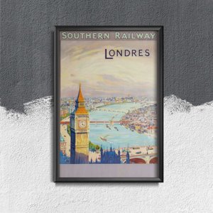 Plakát poszter Déli Vasút London