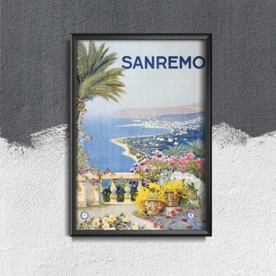 Plakát poszter Sanremo Olaszország