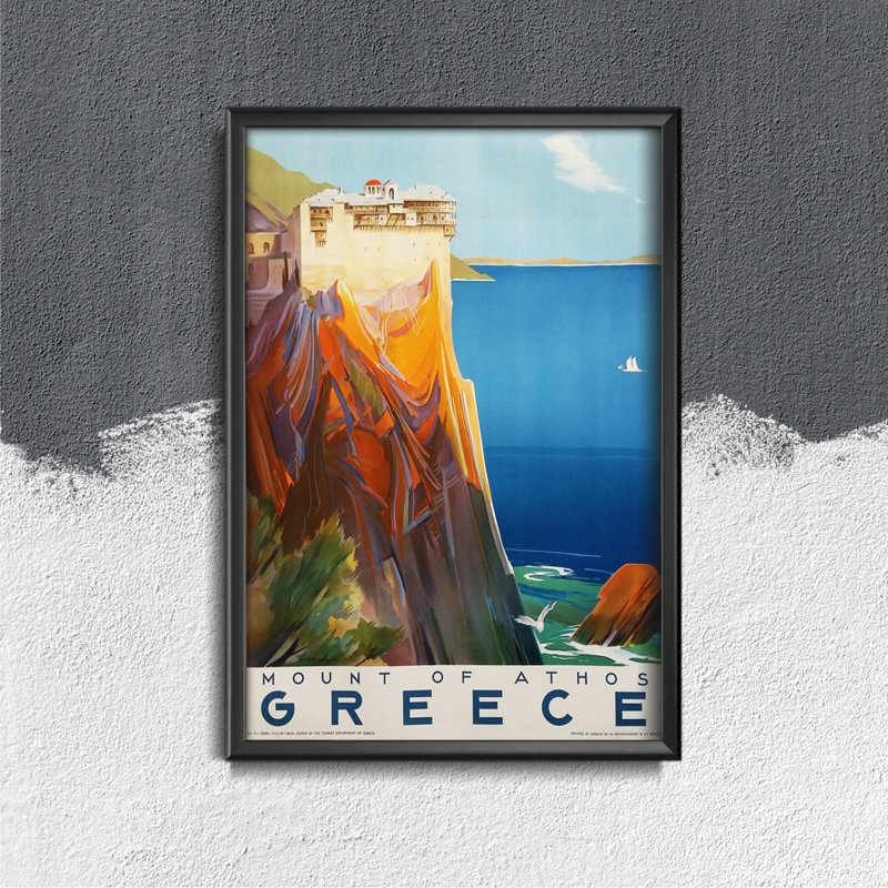 Plakát poszter Mount Athos Görögország