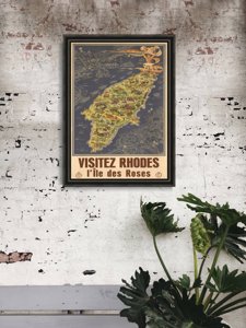 Plakát poszter Rhodes Görögország