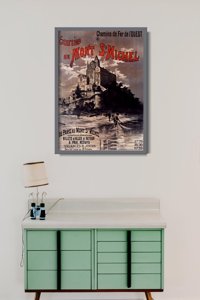 Plakát poszter Mont St Michel Franciaország
