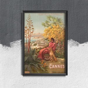 Retro plakát Cannes-poszter