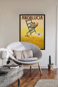 Retro plakát Andalúzia Spanyolország