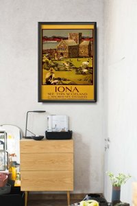 Retro plakát Lona látni ezt a skótát