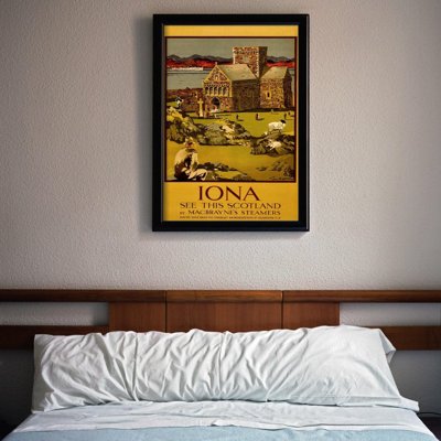 Retro plakát Lona látni ezt a skótát