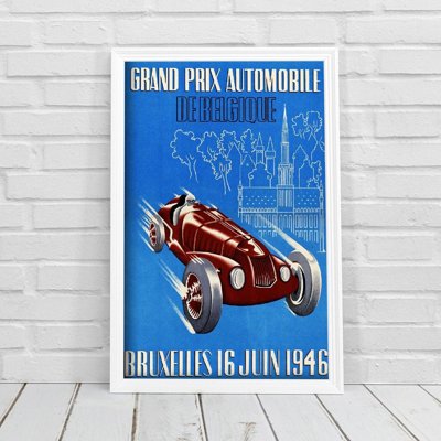 Poszter Grand Prix belga autóverseny