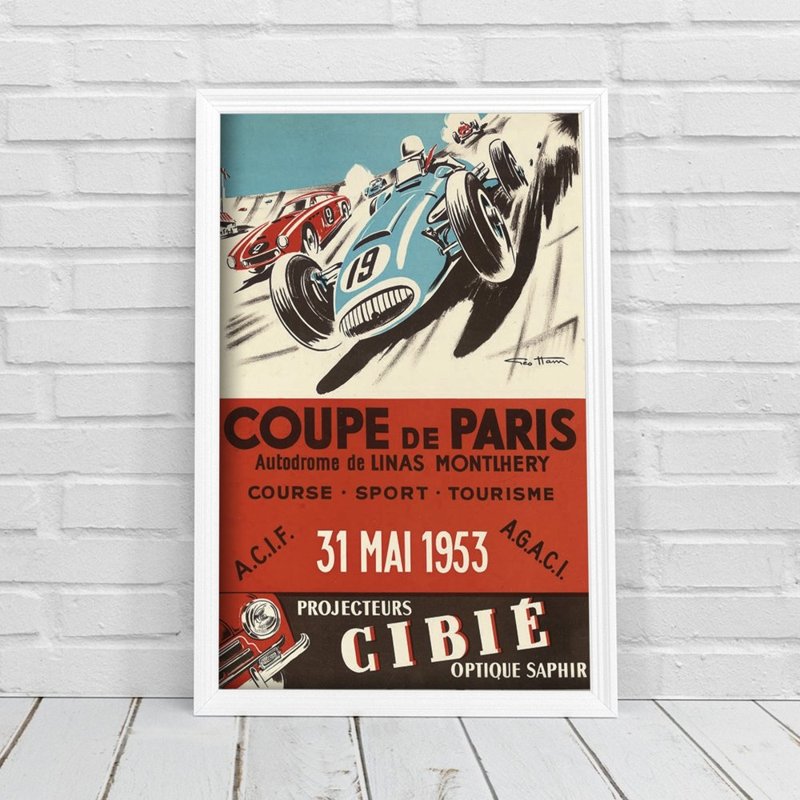 Retro poszterek Coupe de Paris