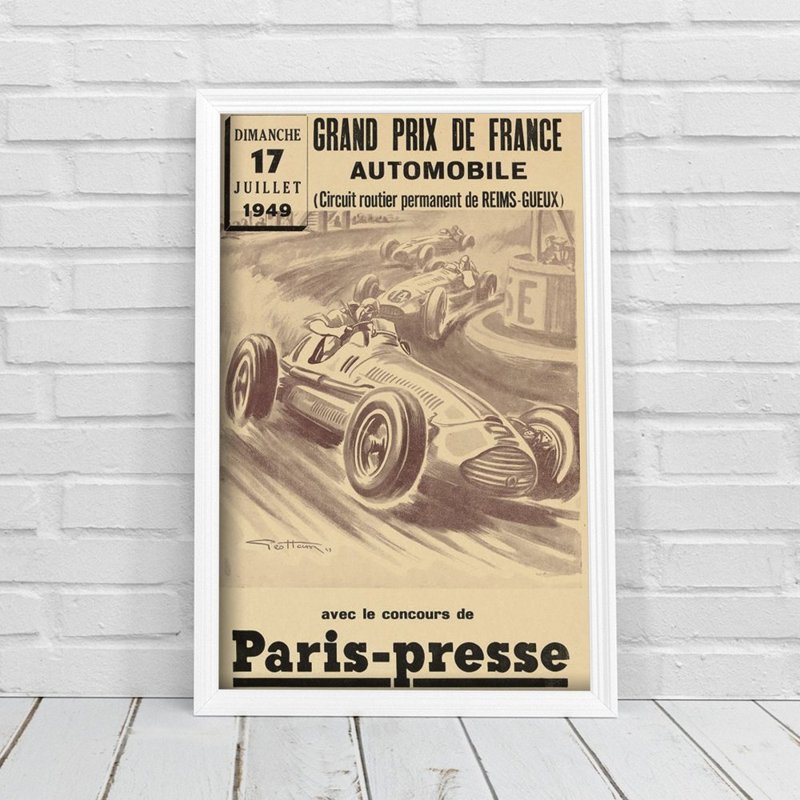 Retro poszterek Automobile Grand Prix de France