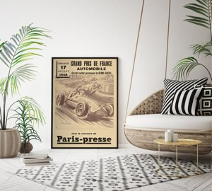 Retro poszterek Automobile Grand Prix de France