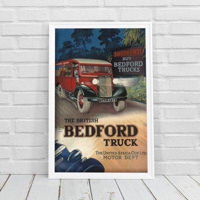 Retro poszterek Brit bedford teherautó