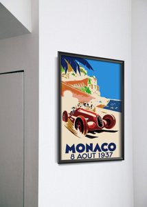 Retro poszterek Automotive Monaco