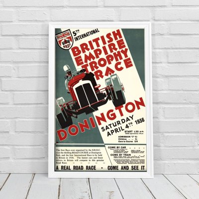 Retro poszterek Grand Prix Brit Empire Trophy Race