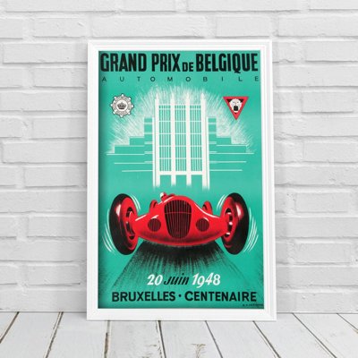 Retro poszterek Grand Prix de Belgique Automobile