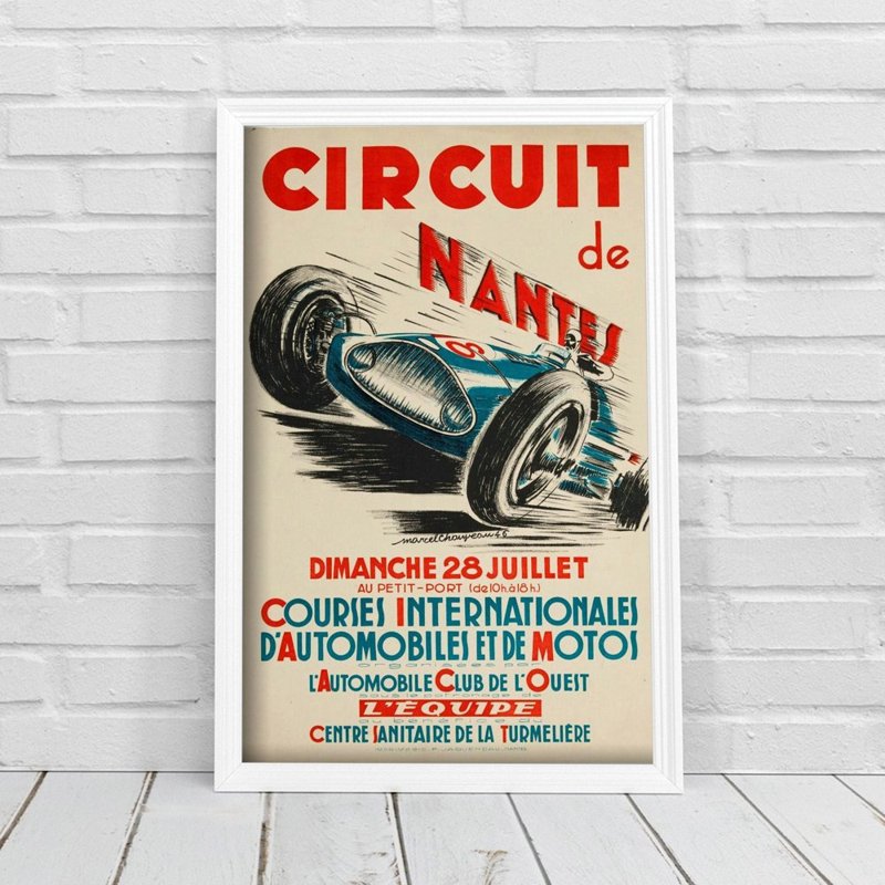 Retro poszterek Grand Prix Circuit de Nantes