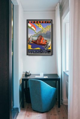 Retro plakát Budapest MAGYARHORZAG GRAND PRIX AUTO