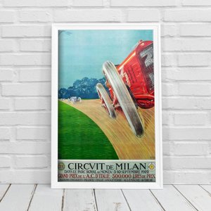 Retro plakát Grand Prix Circtvit de Milan Grand Prixde L'A.C d'Italie