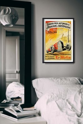Fali poszter Grand Prix Automobile de Bourgogne és Coupe Reposseu