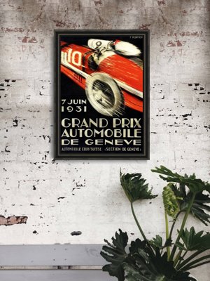Fali poszter Grand Prix Automobile de Gene