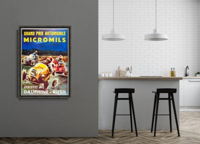 Fali poszter Grand Prix Automobile Micromils Epreuves de Dauphine
