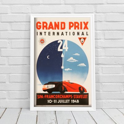 Fali poszter Grand Prix International Spa Francorchamps Stavelot