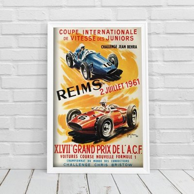 Fali poszter Grand Prix Reims Xlviie de L'ACF