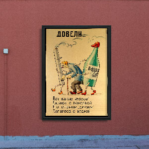 Poszter Szovjet alkoholmentes poszter